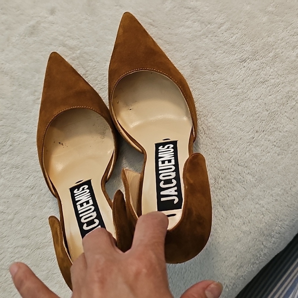 Jacquemus Tan Pointed Heels